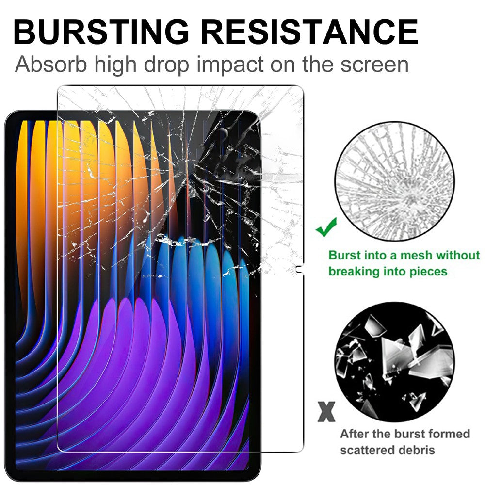 For Xiaomi Poco Pad X1 / Pad 8 Pro / Pad 8 / Pad 7 Pro / Pad 7 Tempered Glass Screen Protector 2.5D Straight Edge Screen Film