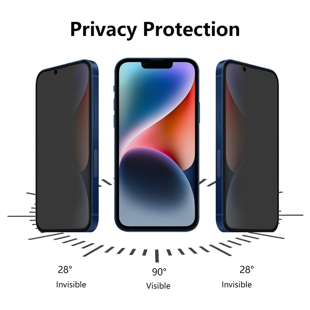 ENKAY HAT PRINCE For iPhone 17e / 16e Privacy Screen Protector  28-degree Anti-Spy Tempered Glass