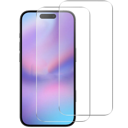 2Pcs For iPhone 17 Pro HD Clear Screen Protector Anti-Explosion 2.5D Arc Edge Tempered Glass Screen Film