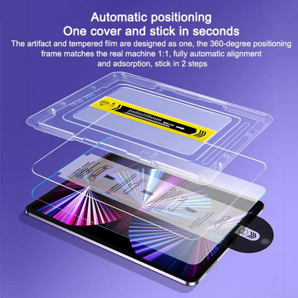 For Samsung Galaxy Tab A11 / A11 / A9 Screen Protector Tempered Glass HD Film with Automatic Dust Removal Tool