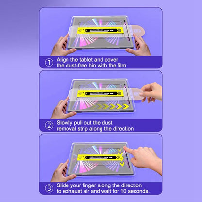 Screen Protector For Samsung Galaxy Tab S11 / S10 Lite / S10 FE / S9 FE / S9 / S8 / S7 Tempered Glass HD Film with Automatic Dust Removal Tool