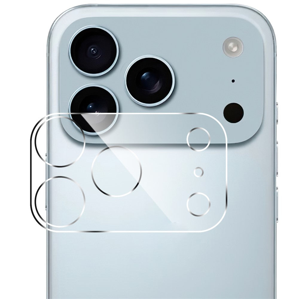 For iPhone 17 Pro Max Camera Lens Protector Arc Edge Clear Tempered Glass Film