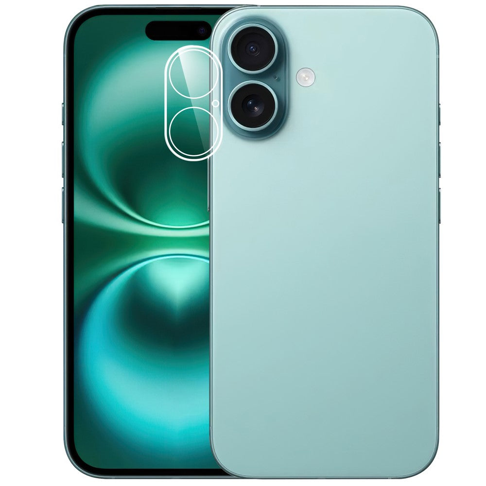 For iPhone 17 Camera Lens Protector Arc Edge Clear Tempered Glass Film
