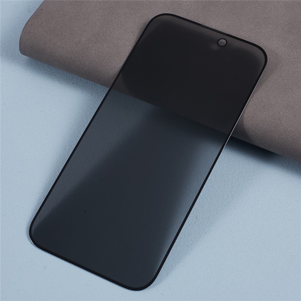 For iPhone 17 Anti-Peep Tempered Glass Full Covering Silk Printing Screen Protector