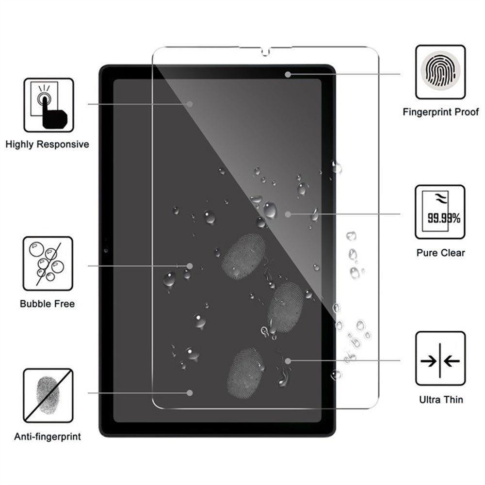 For Lenovo Tab K11 Gen 2 / Idea Tab / Xiaoxin Pad 11 2025 Tempered Glass Screen Protector 2.5D Straight Edge Full Screen Film Full Glue