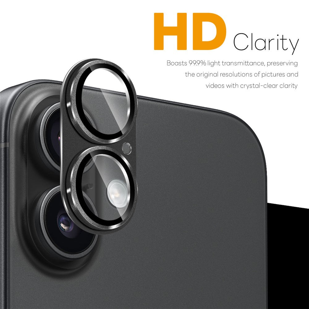 NORTHJO For iPhone 17 Camera Lens Protector Matte Integrated Metal Tempered Glass Lens Film