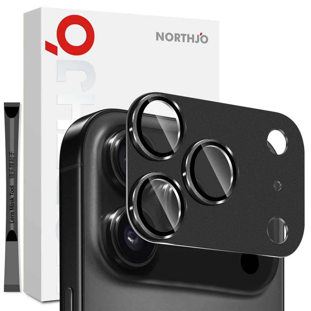 NORTHJO mattes Metall Panzerglas für iPhone 17 Pro Kamer Sladechutzfolie