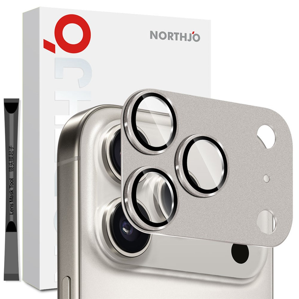 NORTHJO mattes Metall Panzerglas für iPhone 17 Pro Kamer Sladechutzfolie