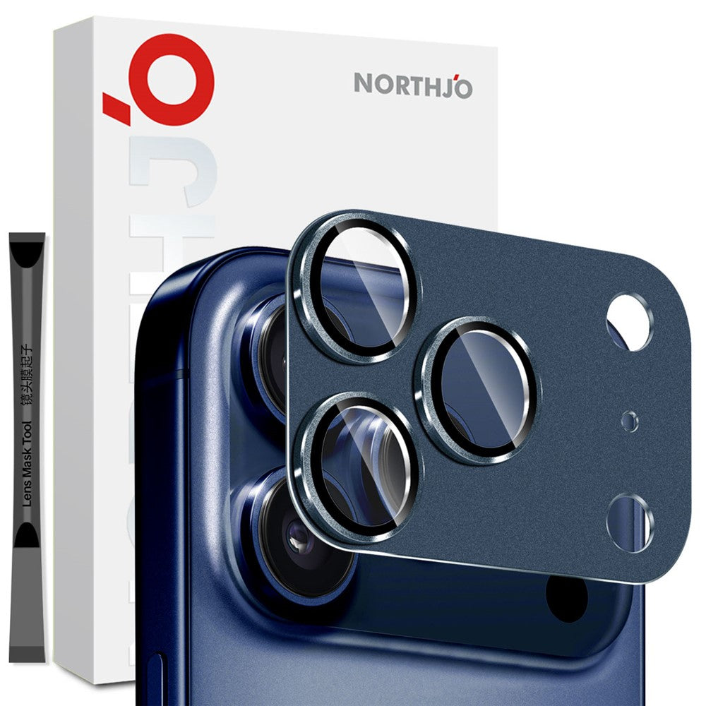 NORTHJO mattes Metall Panzerglas für iPhone 17 Pro Kamer Sladechutzfolie