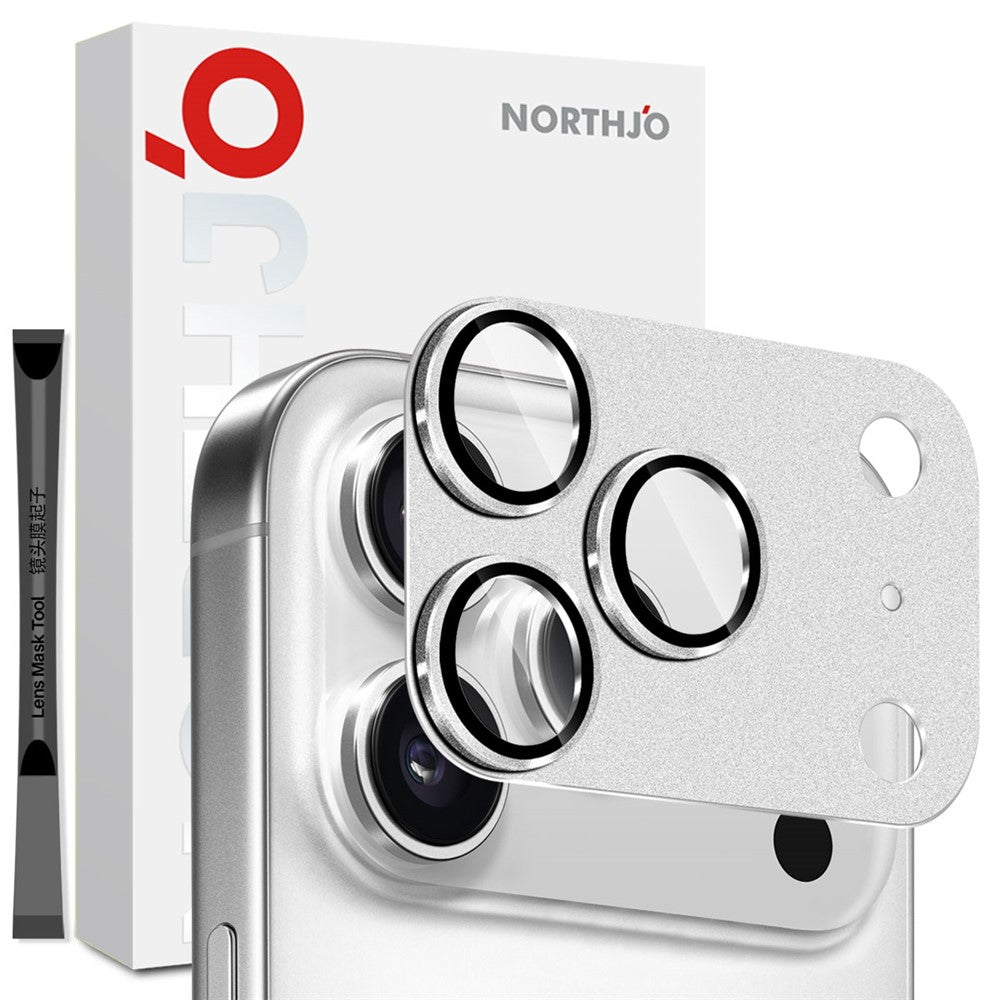 NORTHJO mattes Metall Panzerglas für iPhone 17 Pro Kamer Sladechutzfolie