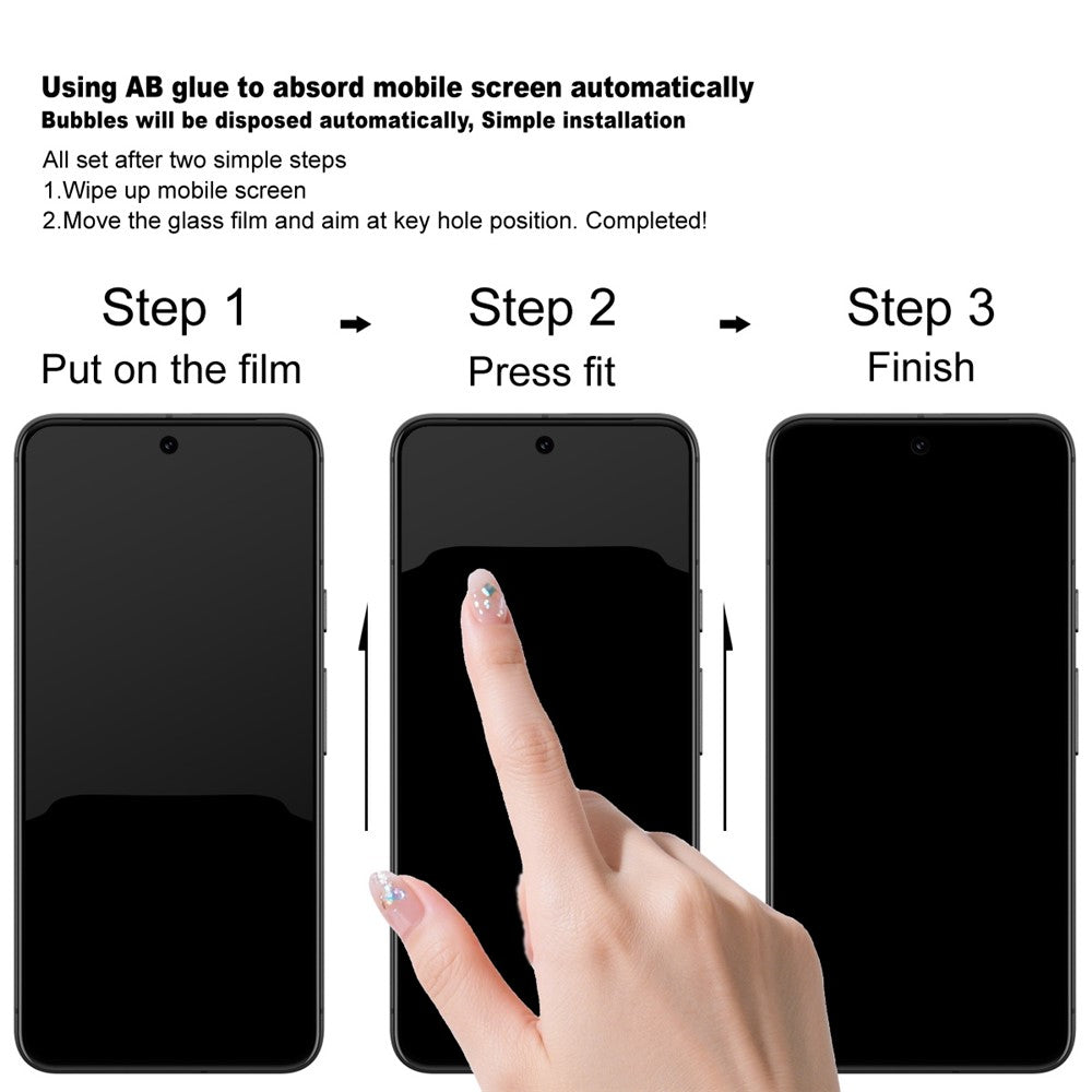 IMAK Pro+ Series For Xiaomi Redmi Note 15 Pro 5G (Global) Screen Protector Full Coverage Tempered Glass Film (Fingerprint Unlock)