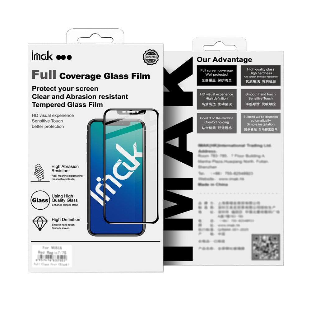IMAK Pro+ Series For Xiaomi Redmi Note 15 Pro 5G (Global) Screen Protector Full Coverage Tempered Glass Film (Fingerprint Unlock)