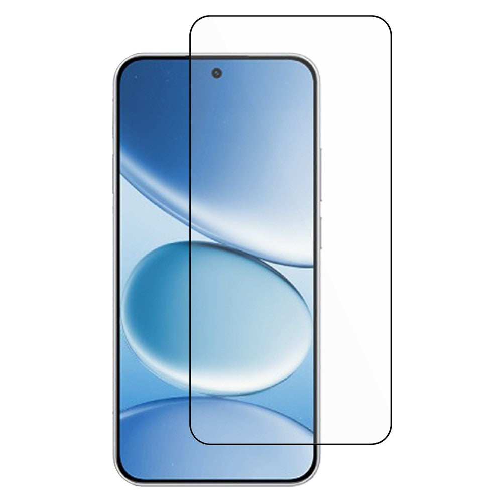 For Xiaomi Poco M8 5G / Redmi Note 15 5G (Global) / 15 4G (Global) Screen Protector Side Glue Silk Printing Tempered Glass Film Support Fingerprint Unlock