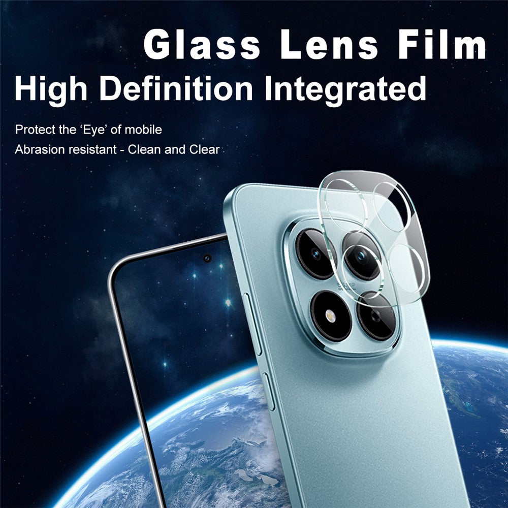 IMAK For Xiaomi Redmi Poco M8 Pro 5G / Note 15 Pro 5G (Global) / Note 15 Pro+ 5G (Global) Tempered Glass Full Coverage Camera Lens Protector + Acrylic Lens Cap