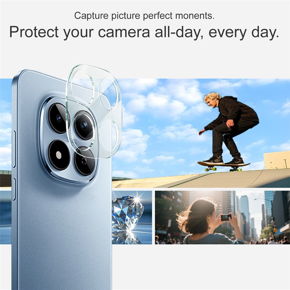 IMAK For Xiaomi Redmi Poco M8 Pro 5G / Note 15 Pro 5G (Global) / Note 15 Pro+ 5G (Global) Tempered Glass Full Coverage Camera Lens Protector + Acrylic Lens Cap