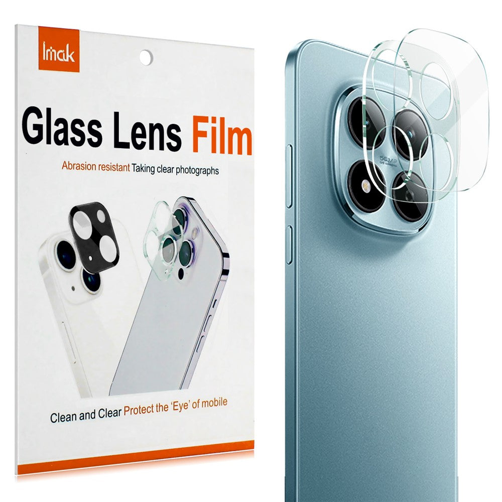 IMAK For Xiaomi Redmi Poco M8 Pro 5G / Note 15 Pro 5G (Global) / Note 15 Pro+ 5G (Global) Tempered Glass Full Coverage Camera Lens Protector + Acrylic Lens Cap