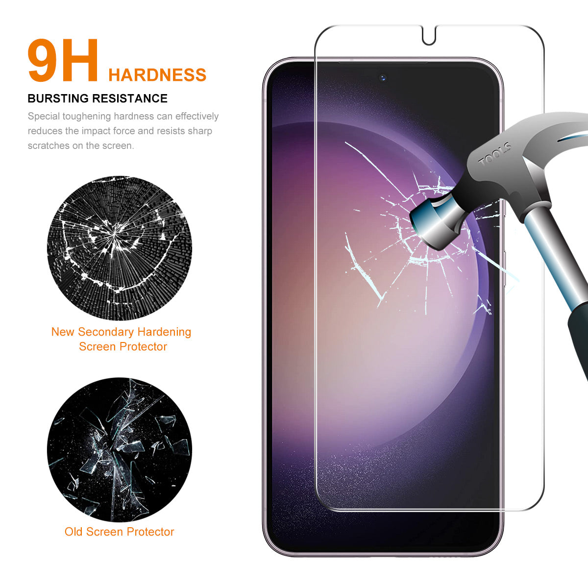 ENKAY HAT PRINCE For Samsung Galaxy S26 2Pcs Screen Protector   Fingerprint Unlock 0.18mm High Aluminum-silicon Glass