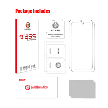 ENKAY HAT PRINCE For Samsung Galaxy S26 2Pcs Screen Protector   Fingerprint Unlock 0.18mm High Aluminum-silicon Glass