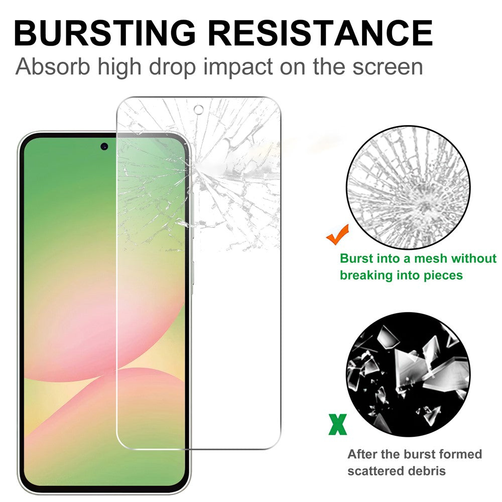 For Samsung Galaxy A57 5G Screen Protector 2.5D HD Tempered Glass Film (Not Complete Coverage)