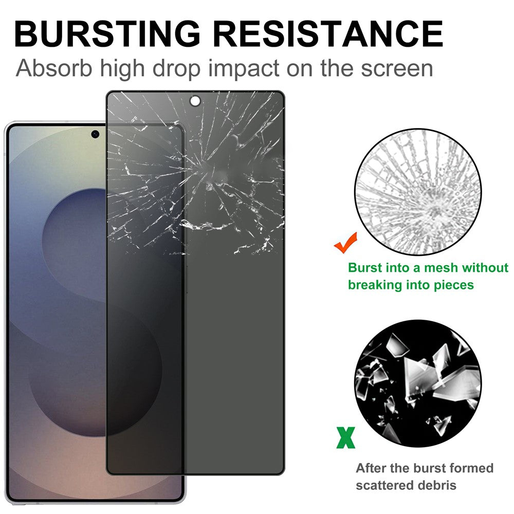 For Samsung Galaxy S26 Ultra Tempered Glass Full Screen Protector 2.5D Arc Edge Anti-Spy Film