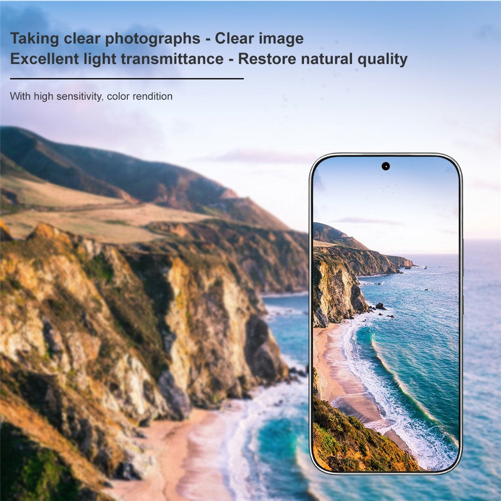 IMAK For Honor 600 Pro 5G Tempered Glass Full Cover Camera Lens Protector + Acrylic Lens Cap
