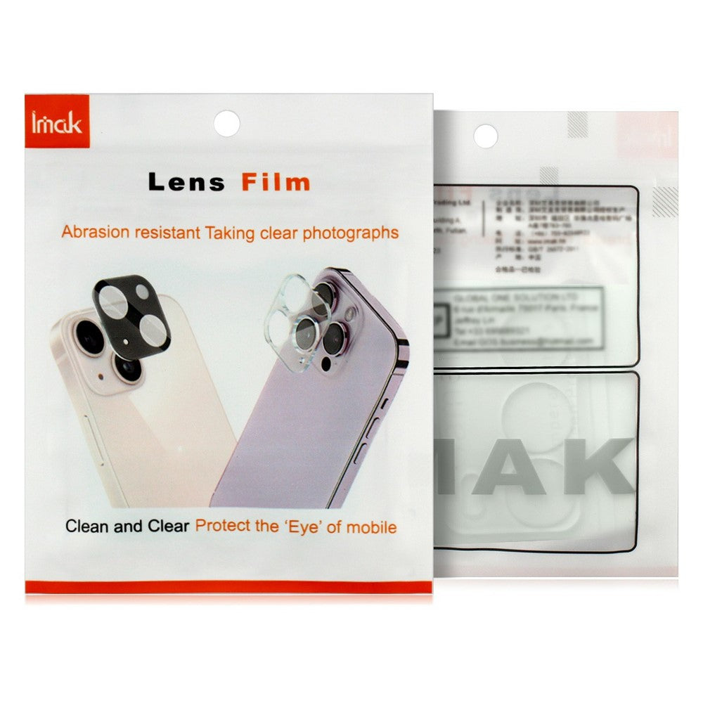 IMAK For Honor 600 Pro 5G Tempered Glass Full Cover Camera Lens Protector + Acrylic Lens Cap