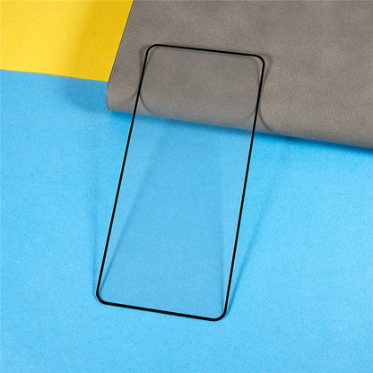 For Honor 600 5G / 600 Pro 5G Full Screen Protector Full Glue Arc Edge HD High Aluminium-silicon Glass Film with Black Silk Print Edge (Fingerprint Unlock)