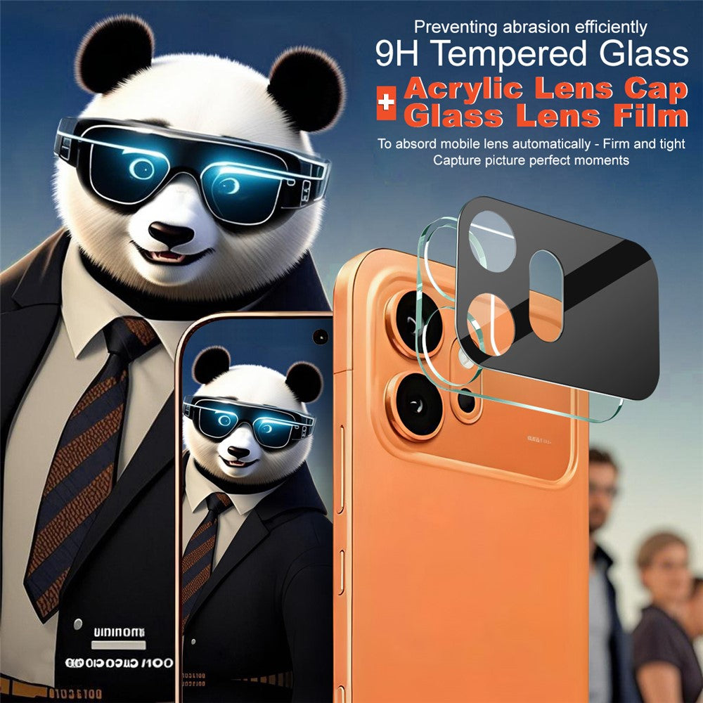 IMAK For Honor 600 5G Tempered Glass Full Cover Lens Film + Acrylic Cap