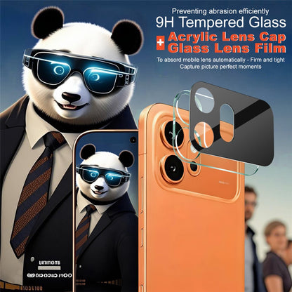 IMAK For Honor 600 5G Tempered Glass Full Cover Lens Film + Acrylic Cap