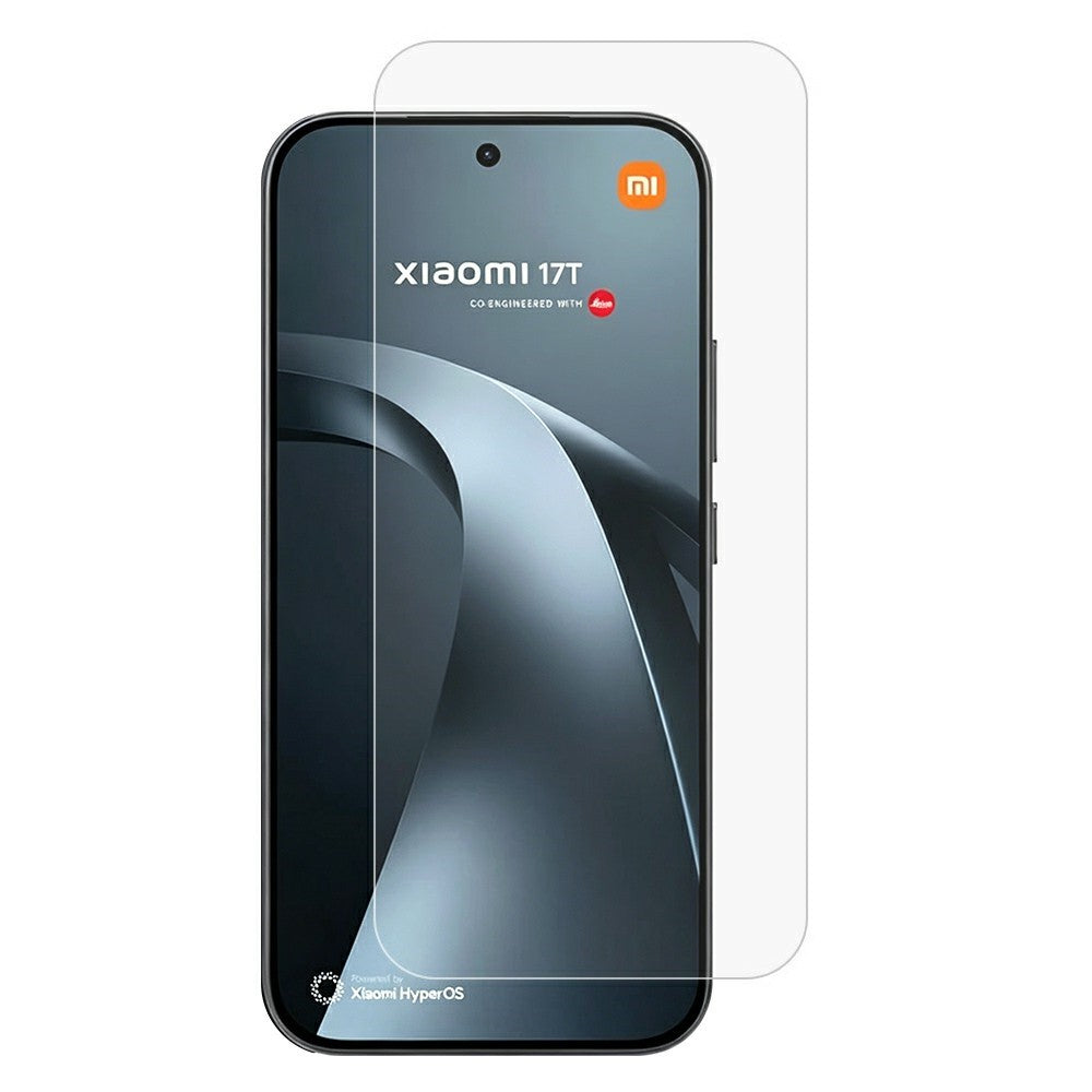 For Xiaomi 17T Pro Screen Protector 0.3mm Arc Edge Tempered Glass Film, Not Complete Coverage