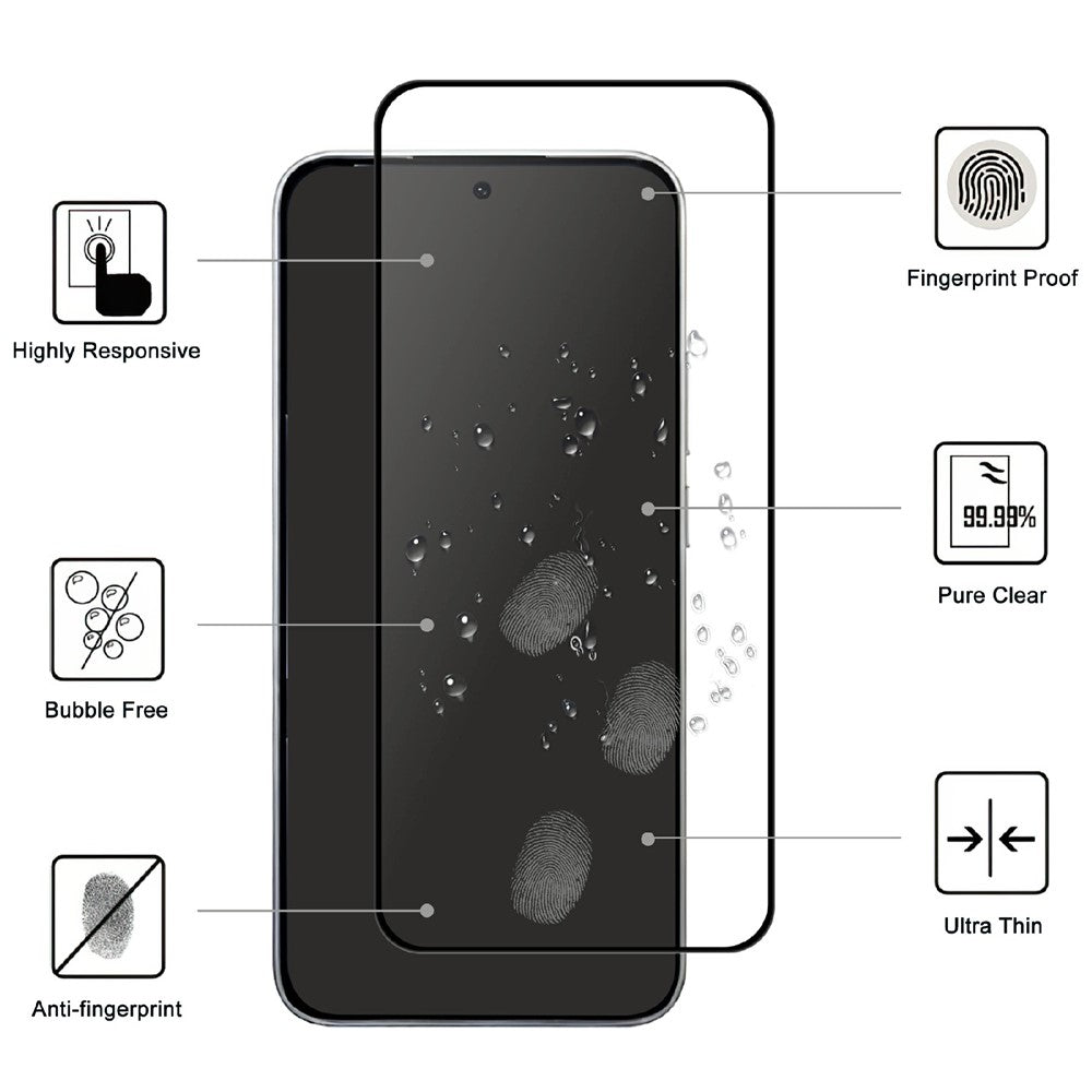 For Xiaomi 17T Pro AGC Tempered Glass with Black Edge Full Glue Full Coverage Screen Protector