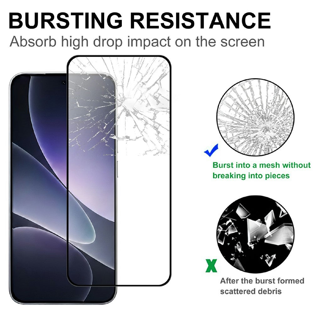 For Xiaomi 17T Pro AGC Tempered Glass with Black Edge Full Glue Full Coverage Screen Protector