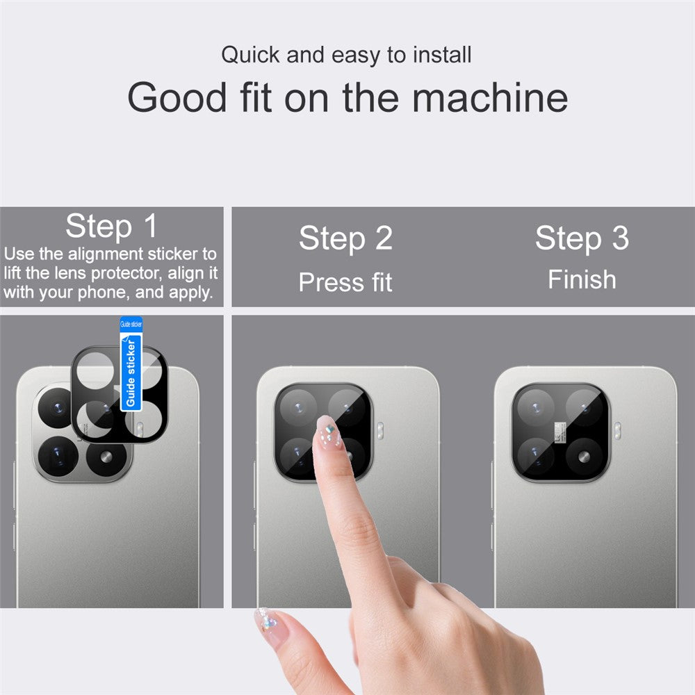 IMAK For Xiaomi 17T Camera Lens Protector Tempered Glass HD Clear Full Cover Lens Film