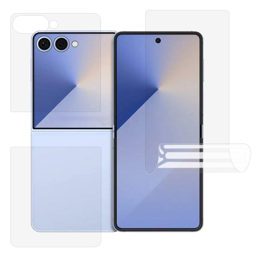 For Samsung Galaxy Z Flip8 Screen Protector Set, Front + Back Full Cover TPU+PET Hydrogel Film