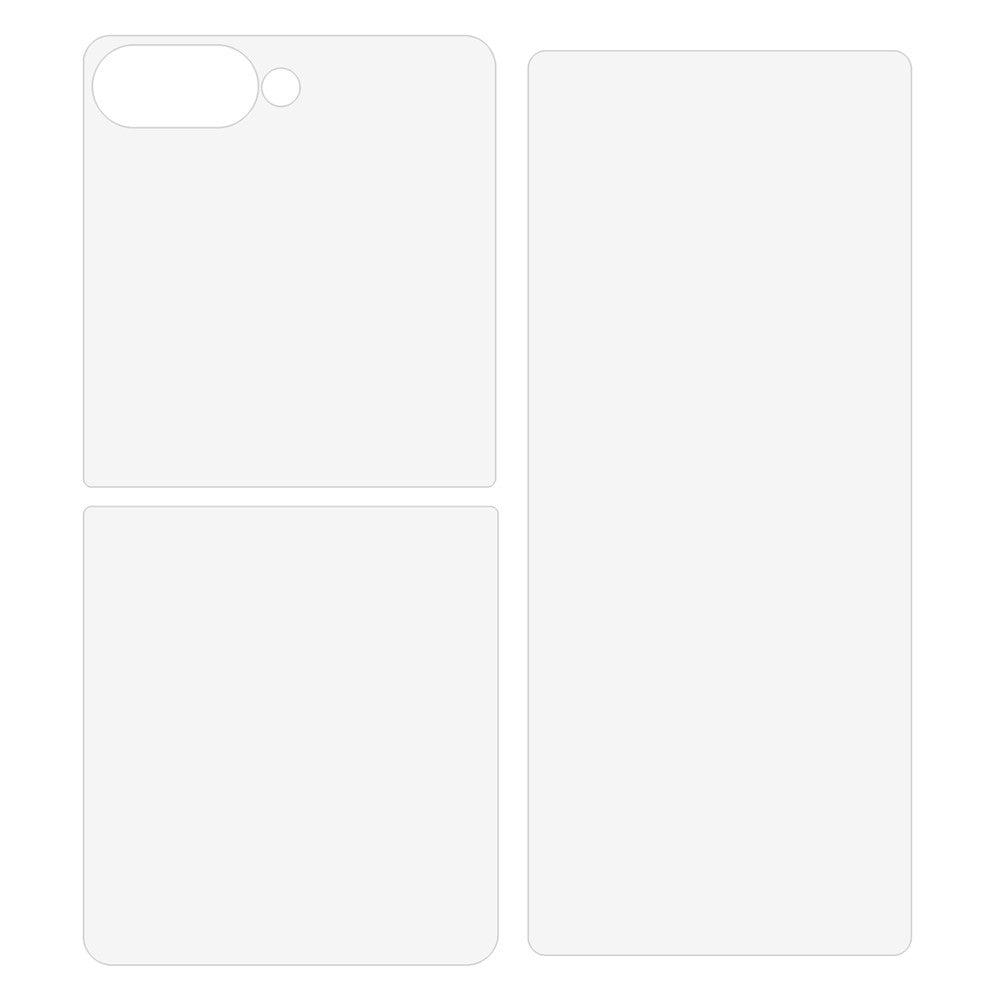 For Samsung Galaxy Z Flip8 Screen Protector Set, Front + Back Full Cover TPU+PET Hydrogel Film