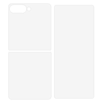 For Samsung Galaxy Z Flip8 Screen Protector Set, Front + Back Full Cover TPU+PET Hydrogel Film