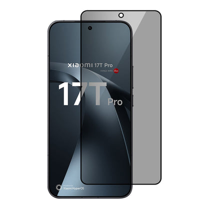 For Xiaomi 17T Pro Anti-Spy Full Screen Protector 0.18mm Full Glue Tempered Glass Film (Fingerprint Unlock Version)