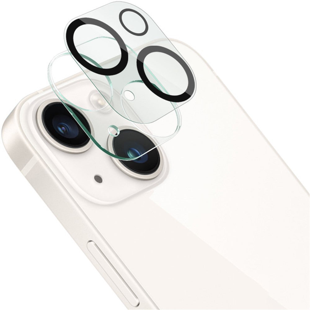 IMAK For iPhone 15 / 15 Plus Integrated Camera Lens Film Tempered Glass Lens Protector + Acrylic Lens Cap