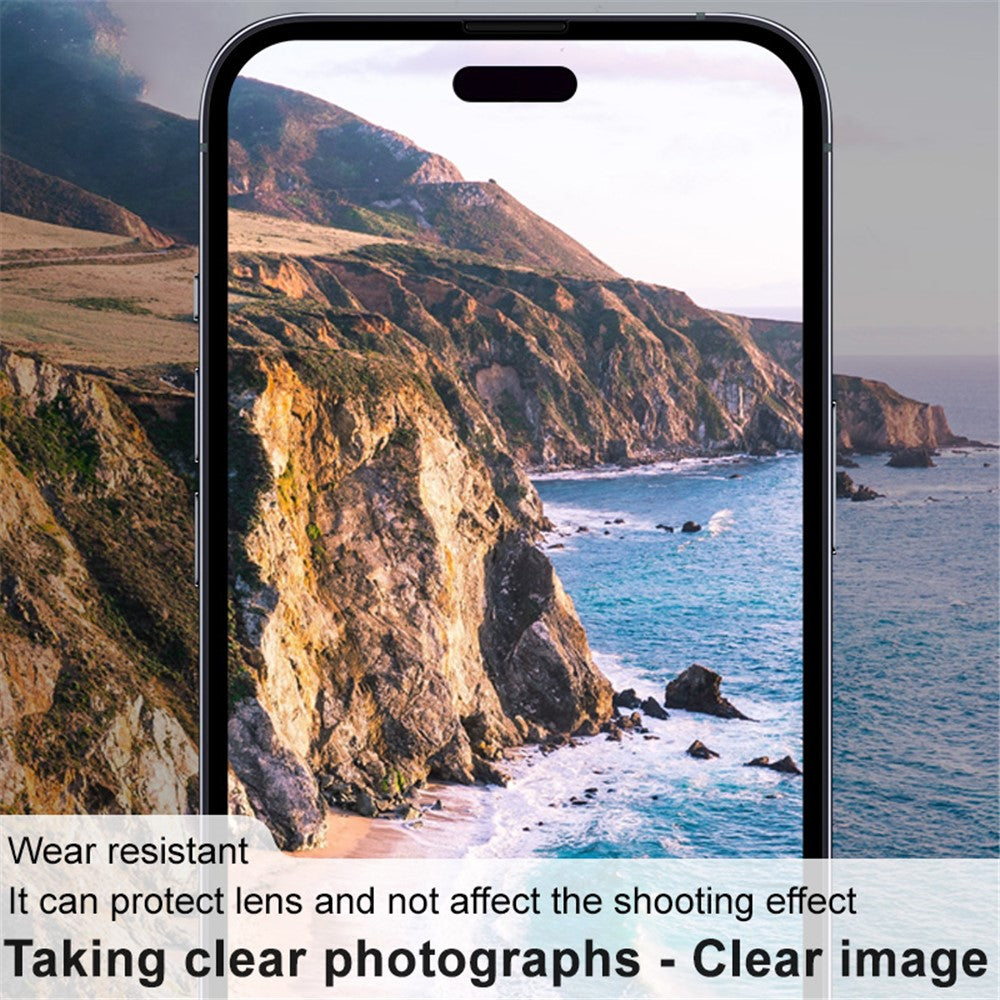 IMAK For iPhone 15 / 15 Plus Integrated Camera Lens Film Tempered Glass Lens Protector + Acrylic Lens Cap