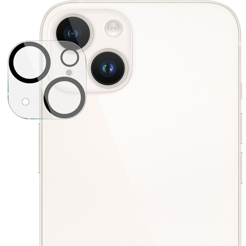 IMAK For iPhone 15 / 15 Plus Integrated Camera Lens Film Tempered Glass Lens Protector + Acrylic Lens Cap