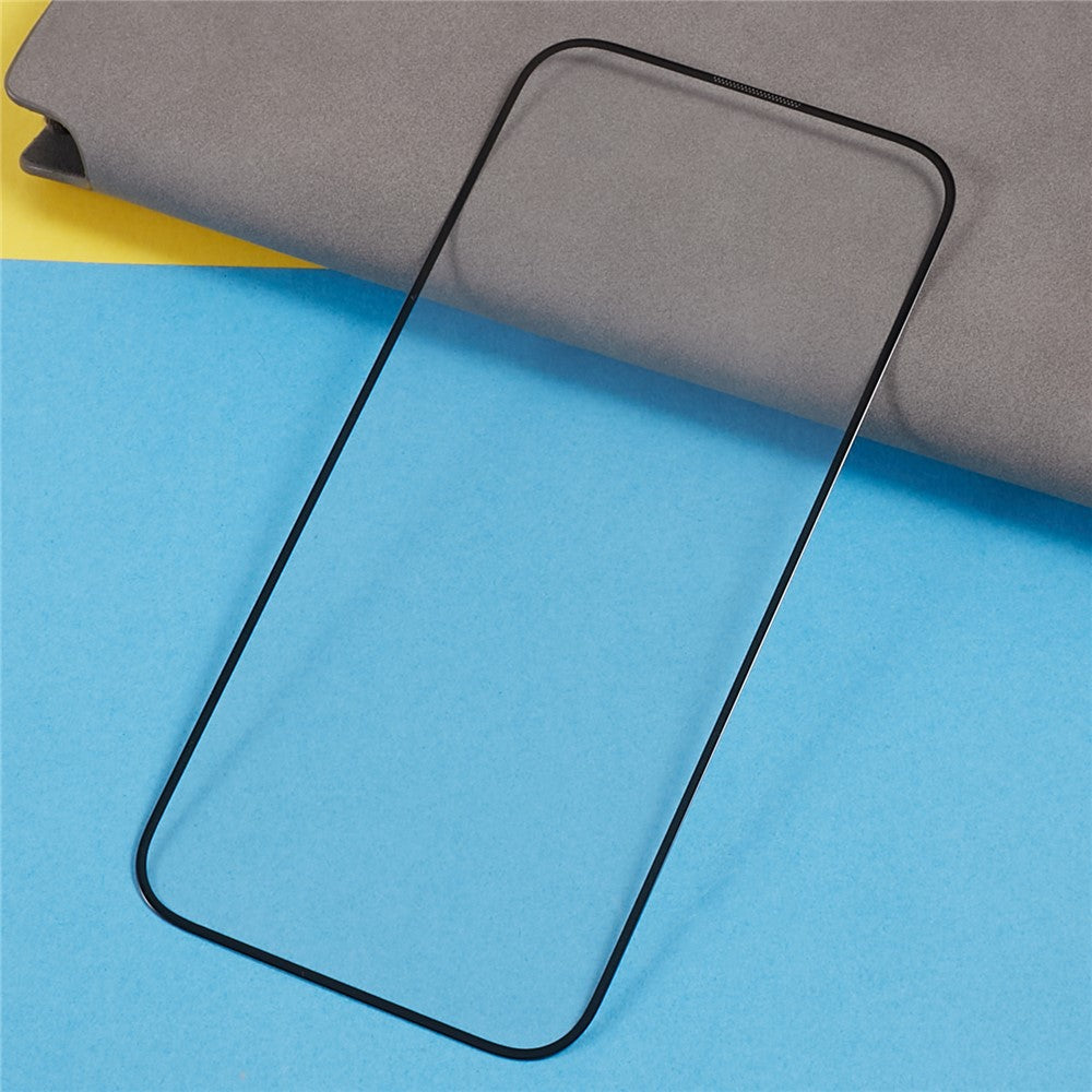 For iPhone 15 Silk Printing Screen Film 20D Tempered Glass Full Glue Complete Screen Covering Protector