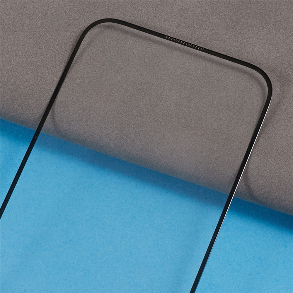 For iPhone 15 Silk Printing Screen Film 20D Tempered Glass Full Glue Complete Screen Covering Protector