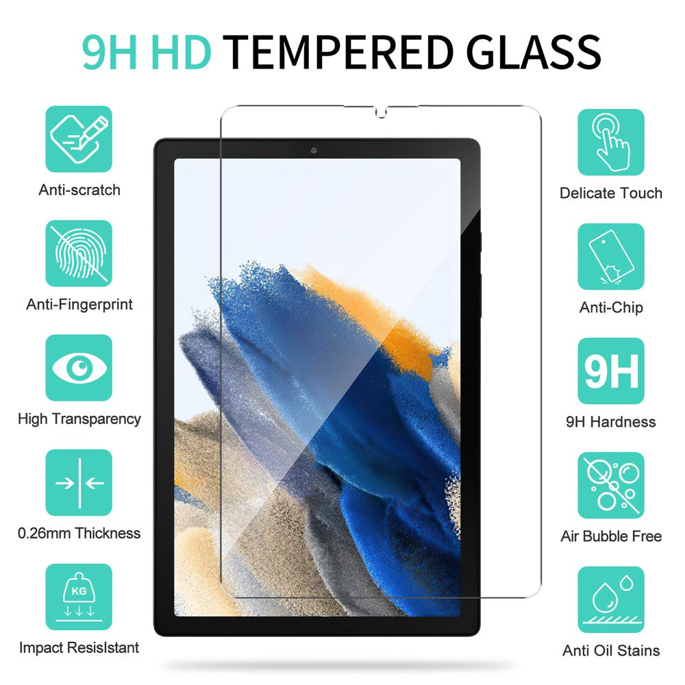 For Samsung Galaxy Tab A11 / A9 Screen Protector Straight Edge HD Clear Tablet Tempered Glass Protective Film