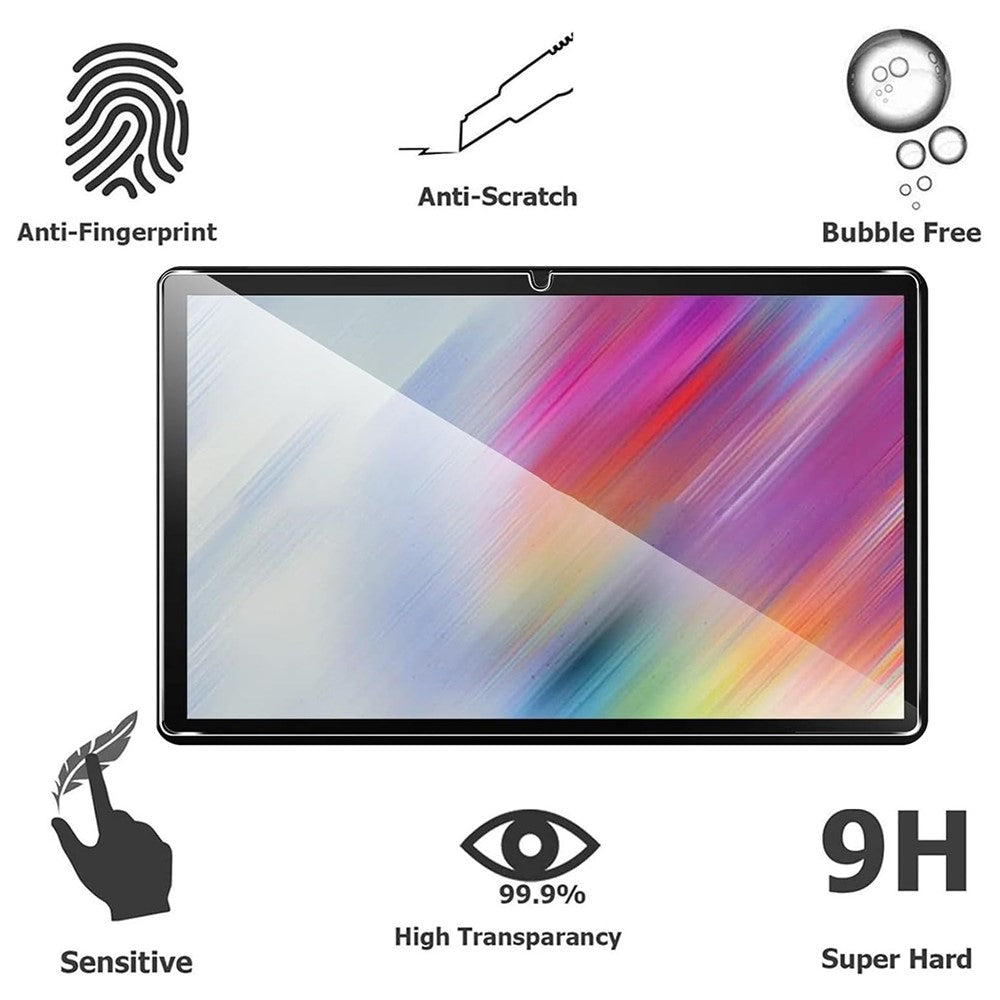 For Samsung Galaxy Tab A11+ / A9+ Screen Protector Full Coverage 2.5D Straight Edge Tempered Glass Film