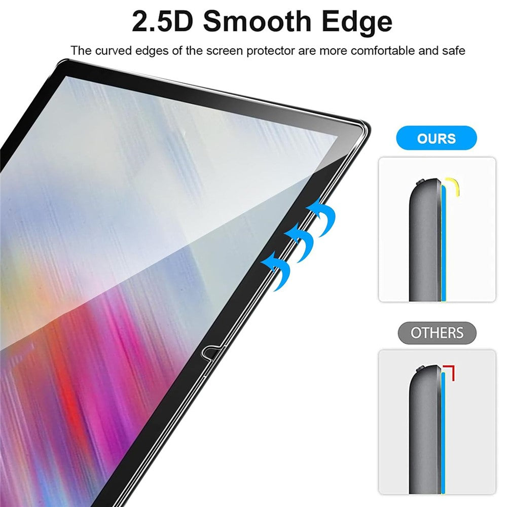 For Samsung Galaxy Tab A11+ / A9+ Screen Protector Full Coverage 2.5D Straight Edge Tempered Glass Film