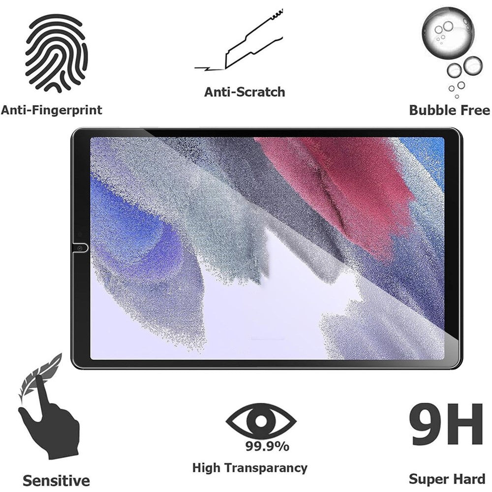 2Pcs For Samsung Galaxy Tab A11 / A9 2.5D 9H Hardness Screen Protector Tempered Glass Full Cover Film