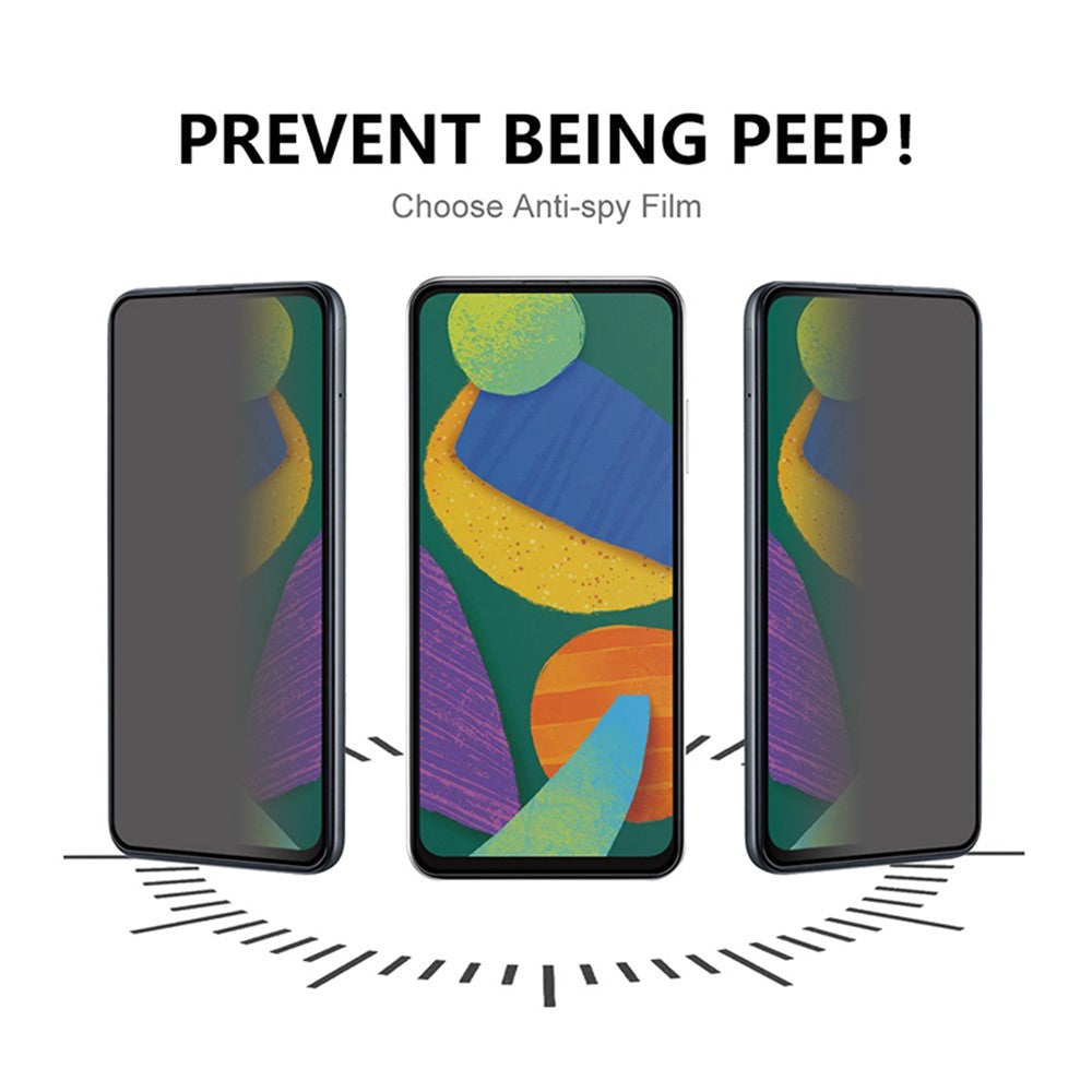 For Samsung Galaxy Xcover7 Screen Protector Anti Spy Complete Covering Tempered Glass Film