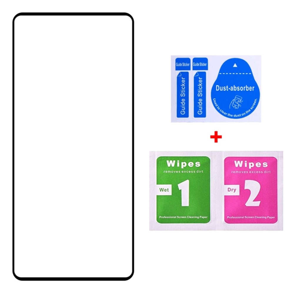 For Motorola Edge 50 Fusion 5G Tempered Glass Full Screen Protector 3D Curved Side Glue Edge