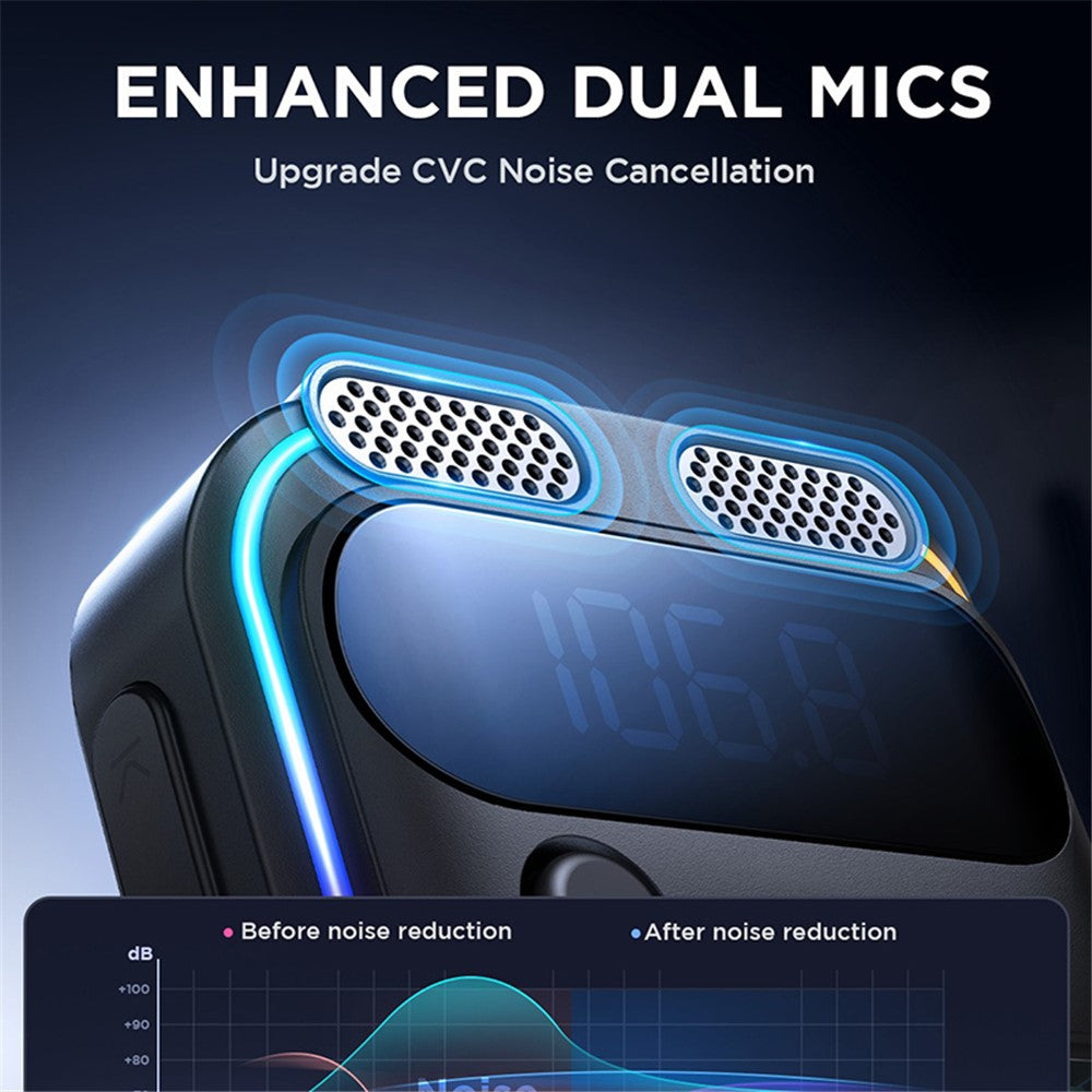 JOYROOM JR-CCB01 Dual Mic Bluetooth Freisprech-MP3-Player & 48W Schnellladegerät