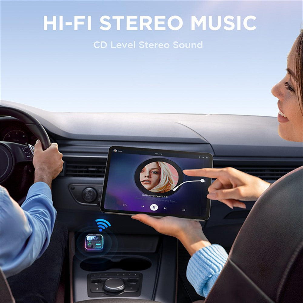 JOYROOM JR-CCB01 Dual Mic Bluetooth Freisprech-MP3-Player & 48W Schnellladegerät
